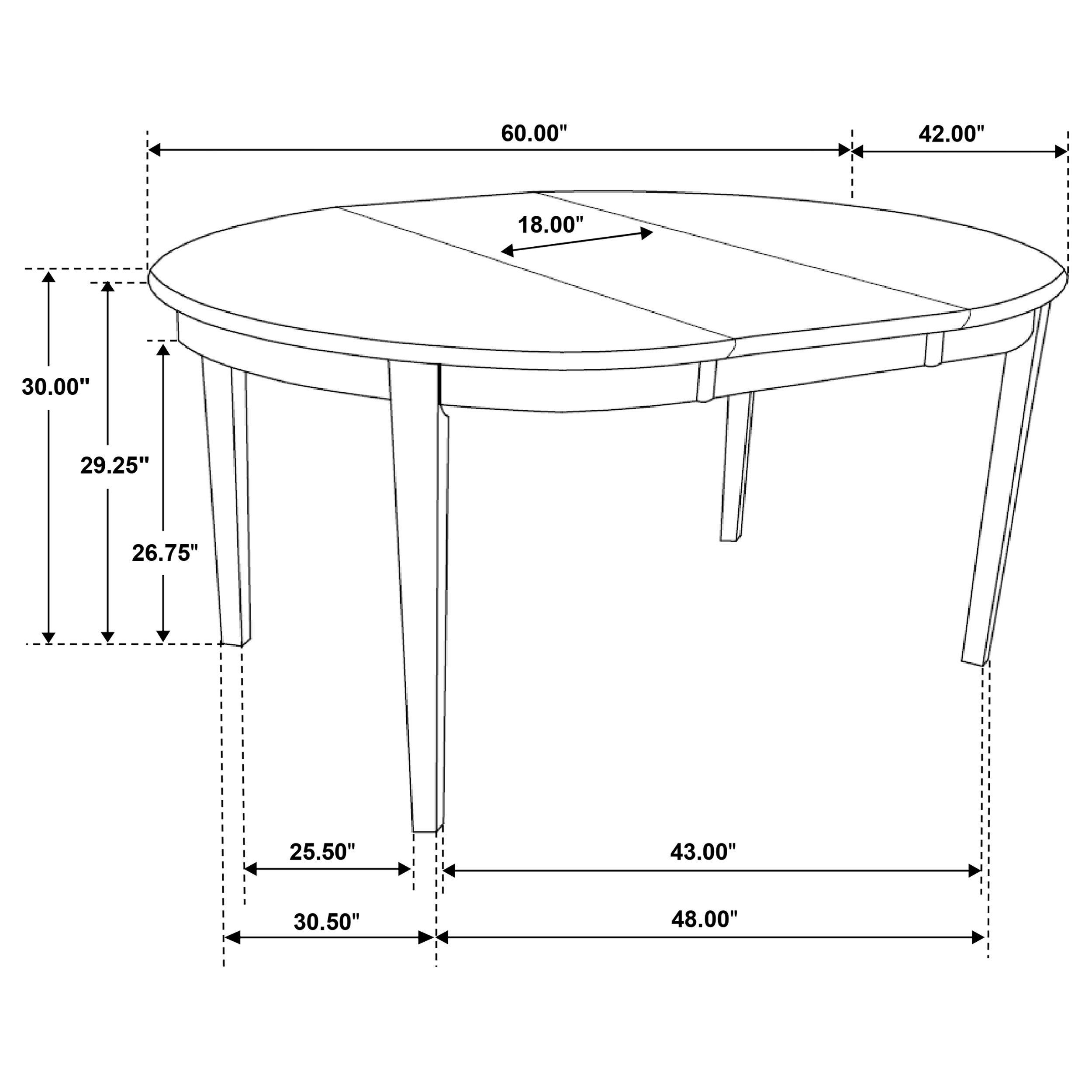 Gabriel 7-piece Extension Leaf Dining Table Set Cappuccino - Image 10