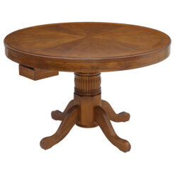 Alternative view of Mitchell Round Dining and Billiard Poker Game Table Amber