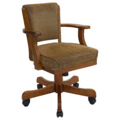 Alternative view of Mitchell Upholstered Swivel Dining and Game Chair Amber