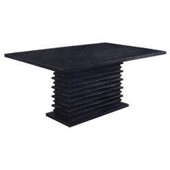 Alternative view of Stanton Rectangular 66-inch Dining Table Black