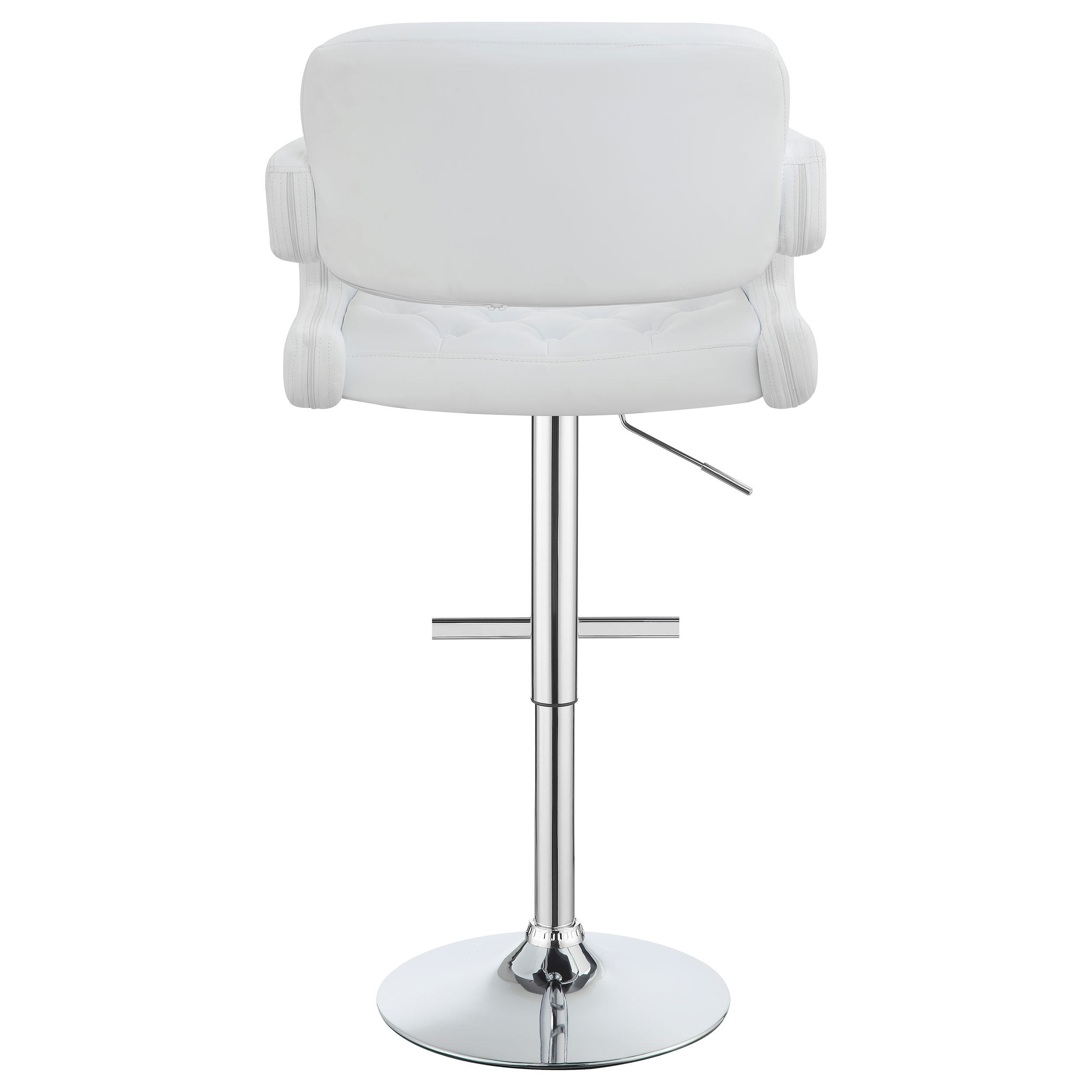 Brandi Adjustable Bar Stool Chrome and White - Image 7