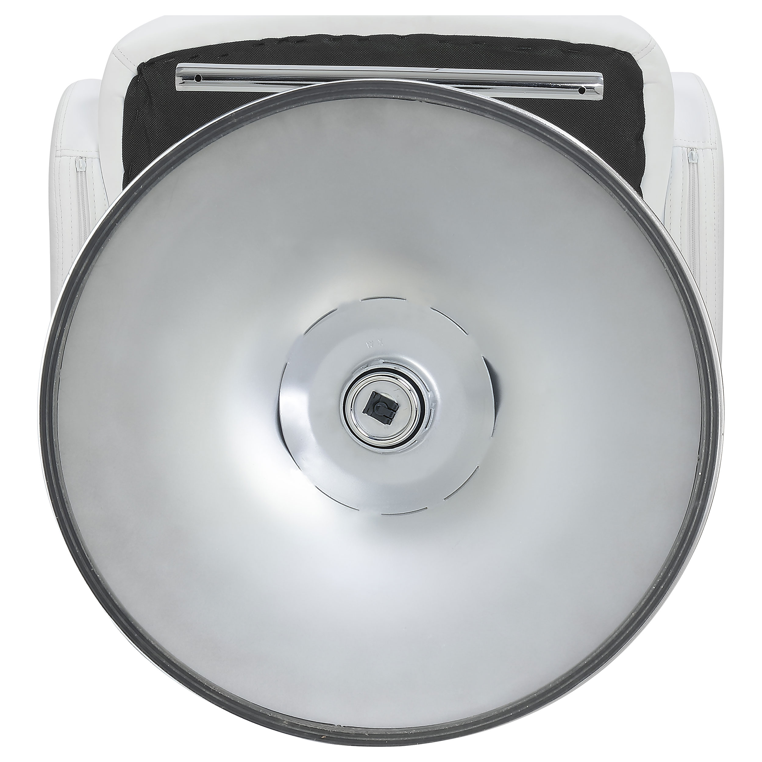 Brandi Adjustable Bar Stool Chrome and White - Image 9