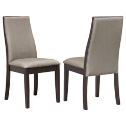 Alternative view of Spring Creek Upholstered Dining Chair Taupe (Set of 2)