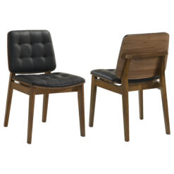 Alternative view of Redbridge Upholstered Dining Side Chair Walnut (Set of 2)