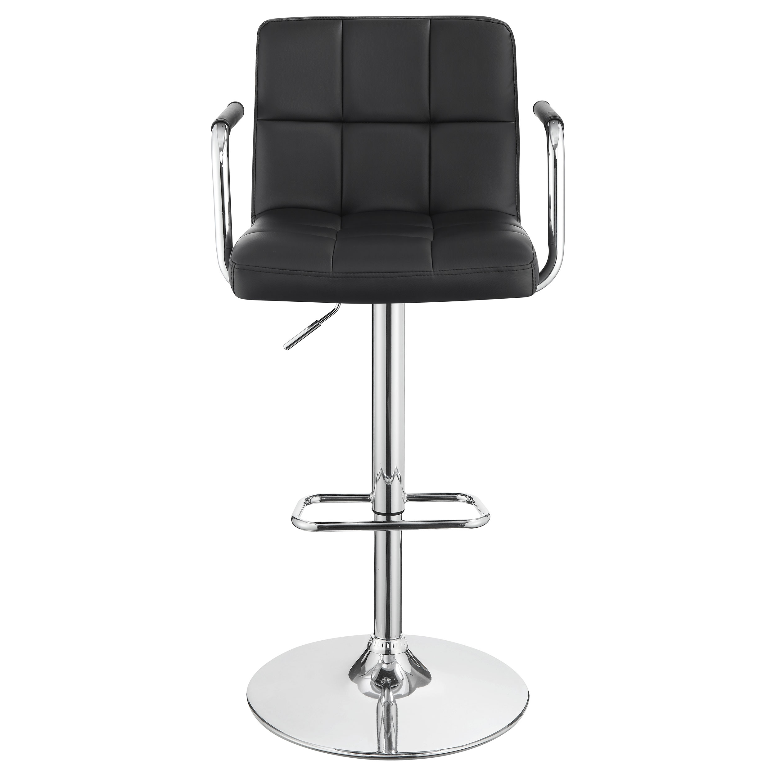 Palomar Adjustable Height Bar Stool Black and Chrome - Image 4