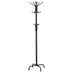 Alternative view of Collier 12 Hook Freestanding Coat Rack Hat Hanger Black