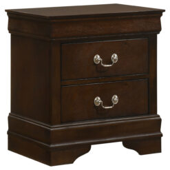 Alternative view of Louis Philippe 2-drawer Nightstand Cappuccino