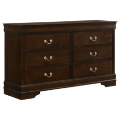 Alternative view of Louis Philippe 6-drawer Dresser Cappuccino