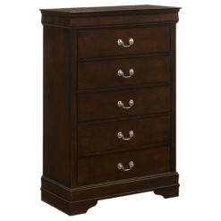 Alternative view of Louis Philippe 5-drawer Bedroom Chest Cappuccino