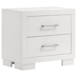 Alternative view of Jessica 2-drawer Nightstand Snow White