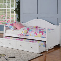 Julie Ann Wood Twin Daybed with Trundle White