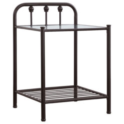 Alternative view of Livingston Metal 1-shelf Nightstand Dark Bronze