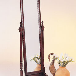 Cabot Wood Adjustable Full Length Cheval Mirror Merlot