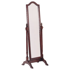 Alternative view of Cabot Wood Adjustable Full Length Cheval Mirror Merlot
