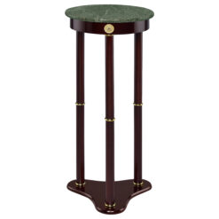 Alternative view of Edite Round Marble Top Plant Stand Merlot