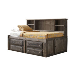 Alternative view of Wrangle Hill Wood Twin Storage Daybed Gunsmoke