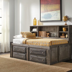 Wrangle Hill Wood Twin Storage Daybed Gunsmoke