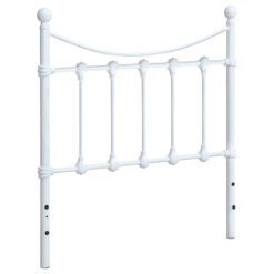 Alternative view of Marie Metal Twin Open Frame Headboard White