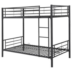 Alternative view of Hayward Metal Twin Over Twin Bunk Bed Black