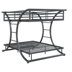 Alternative view of Stephan Metal Full Over Full Bunk Bed Gunmetal