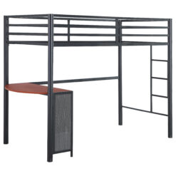 Alternative view of Fisher Twin Workstation Loft Bed Gunmetal