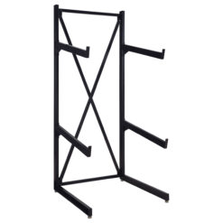Alternative view of Duarto 3-tier Sofa Display Rack Black