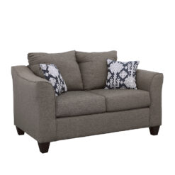 Alternative view of Salizar Upholstered Flared Arm Loveseat Charcoal Grey