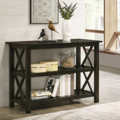 Rachelle 2-shelf Wood Entryway Console Table Deep Merlot