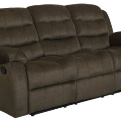 Alternative view of Rodman 3-piece Upholstered Reclining Sofa Set Olive Brown