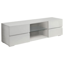 Alternative view of Galvin 4-drawer Wood 55-inch TV Stand White High Gloss