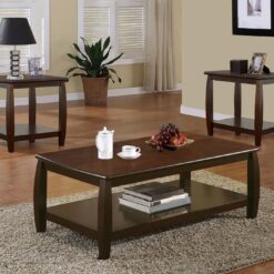 Dixon 3-piece Rectangular Wood Coffee Table Set Espresso