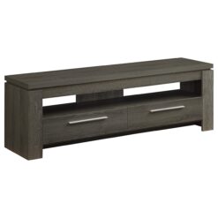 Alternative view of Elkton 2-drawer Engineered Wood 59-inch TV Stand Weathered Grey