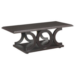 Alternative view of Shelly Rectangular Engineered Wood Coffee Table Cappuccino
