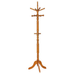 Alternative view of Achelle 11 Hook Freestanding Coat Rack Hanger Golden Brown