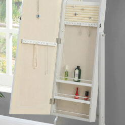 Alternative view of Yvonne Cheval Mirror with Jewelry Storage Dove Grey