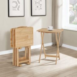 Donna 4-piece TV Tray Table Set Natural