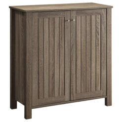 Alternative view of Marisa 4-shelf Engineered Wood Shoe Cabinet Dark Taupe