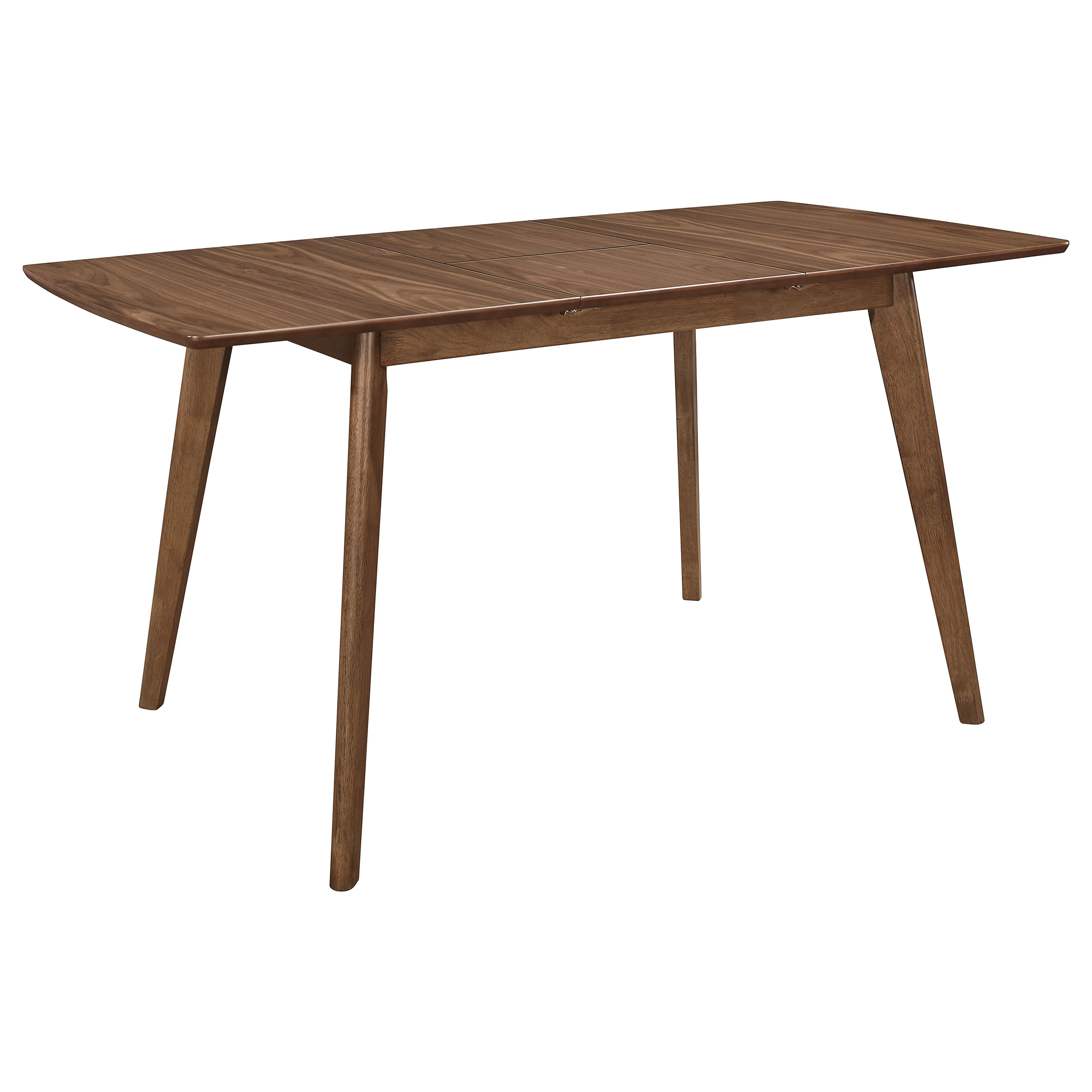 Alfredo 63-inch Extension Leaf Dining Table Natural Walnut - Image 2