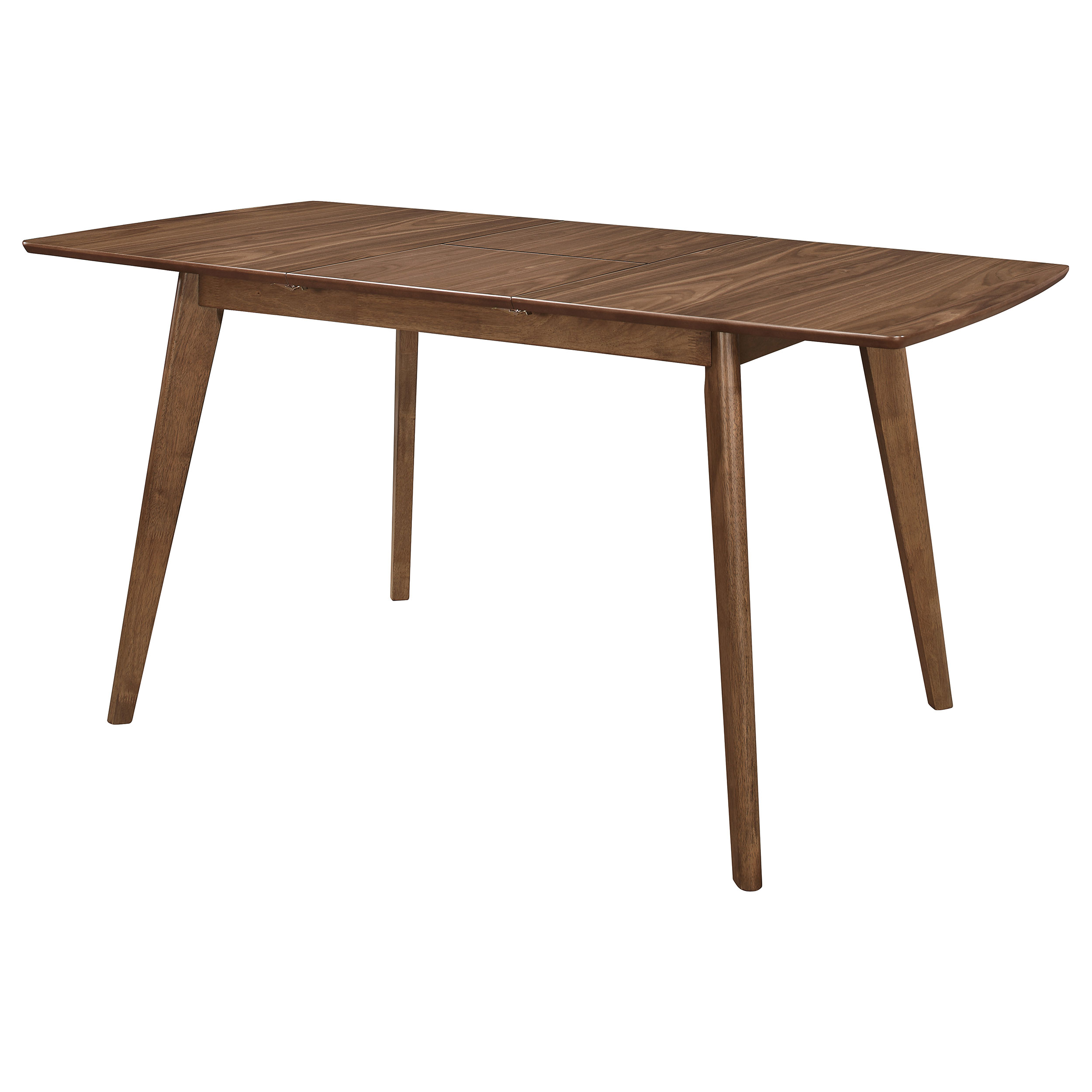 Alfredo 63-inch Extension Leaf Dining Table Natural Walnut - Image 3