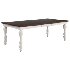 Alternative view of Madelyn 86-inch Extension Leaf Dining Table Coastal White