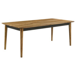 Alternative view of Partridge Rectangular 80-inch Dining Table Natural Sheesham
