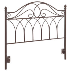 Alternative view of Zola Metal Queen or Full Open Frame Headboard Brown