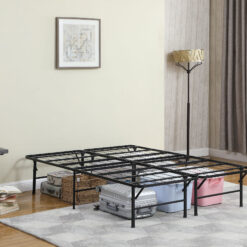 Alternative view of Mabel Metal Eastern King Mattress Support Platform Bed Black