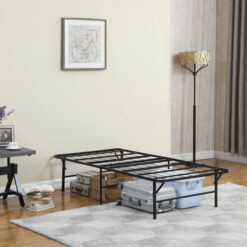 Alternative view of Mabel Metal Twin Mattress Support Platform Bed Black