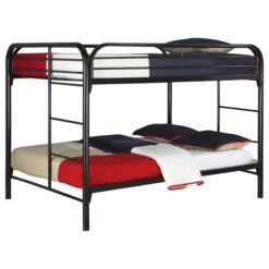 Alternative view of Morgan Metal Full Over Full Bunk Bed Black