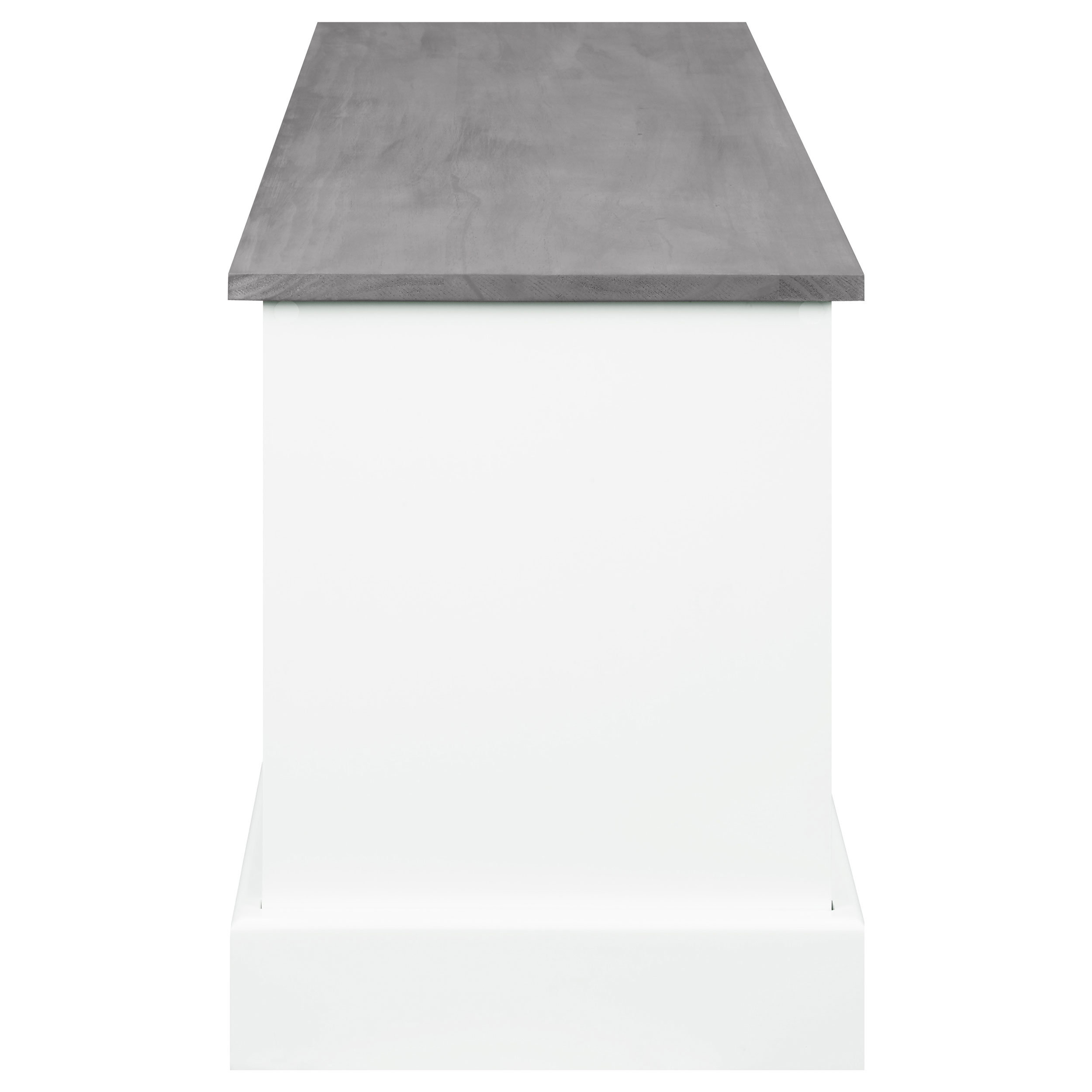 Alma 3-drawer Storage Bench White and Weathered Grey - Image 5