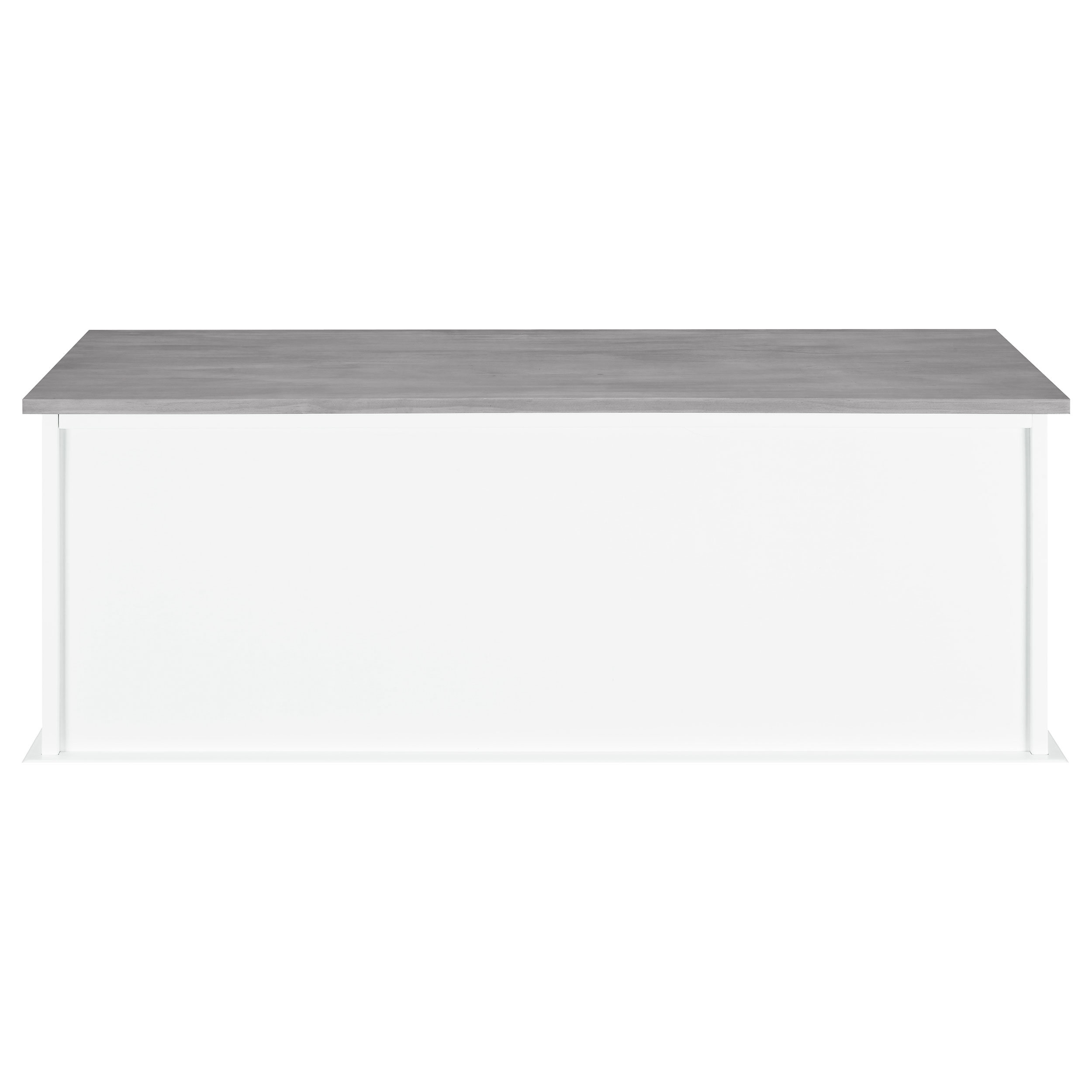 Alma 3-drawer Storage Bench White and Weathered Grey - Image 6