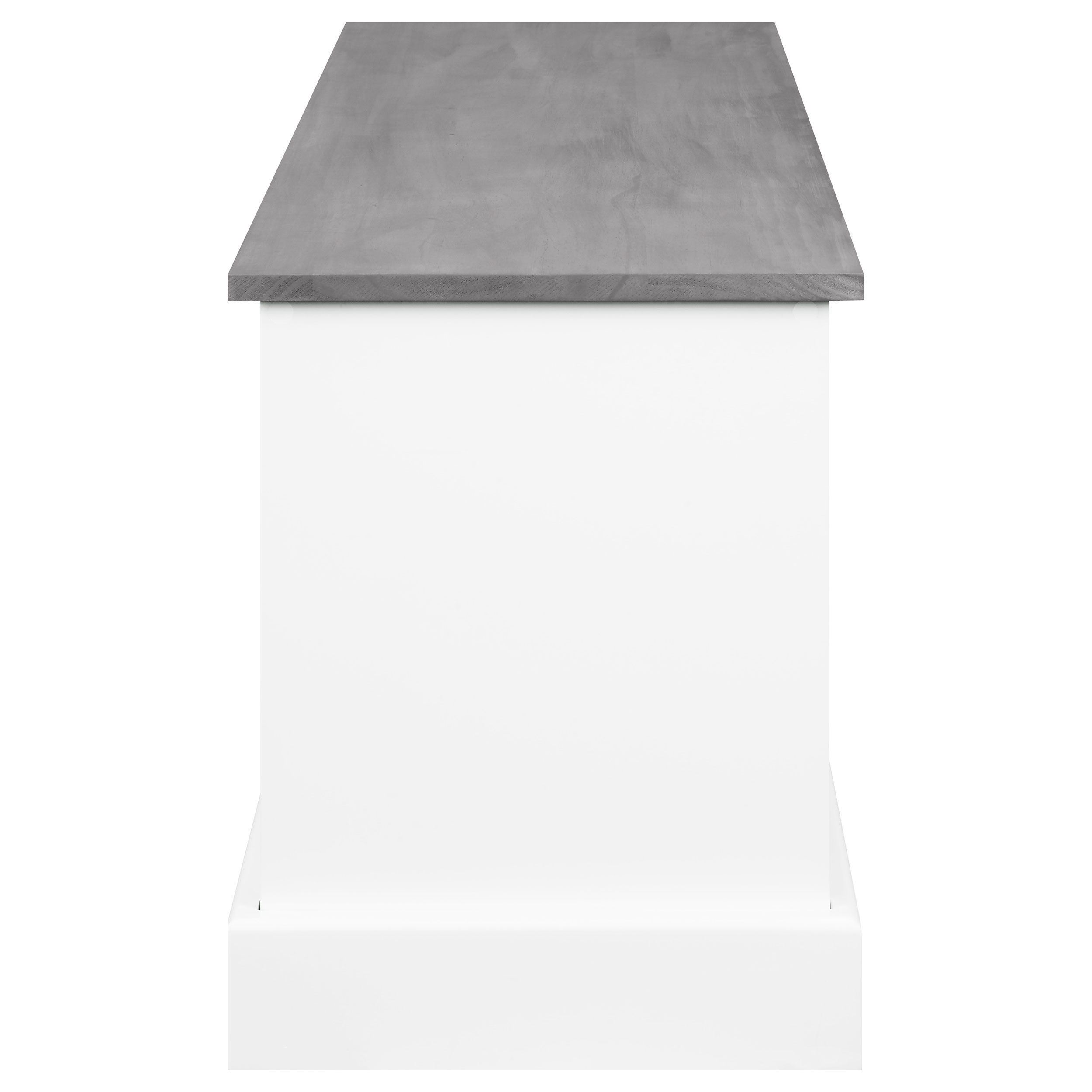 Alma 3-drawer Storage Bench White and Weathered Grey - Image 7