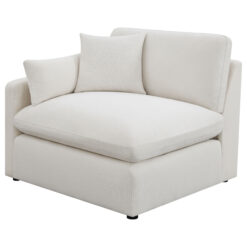 Alternative view of Hobson Upholstered LAF Chair Ivory