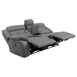Alternative view of Higgins Upholstered LAF Power Loveseat Grey